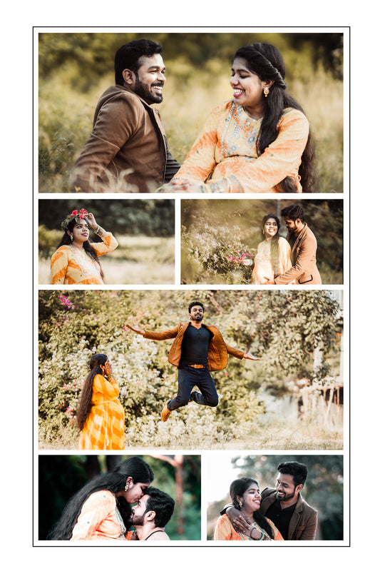 Collage Frame with 6 images - Square sizes